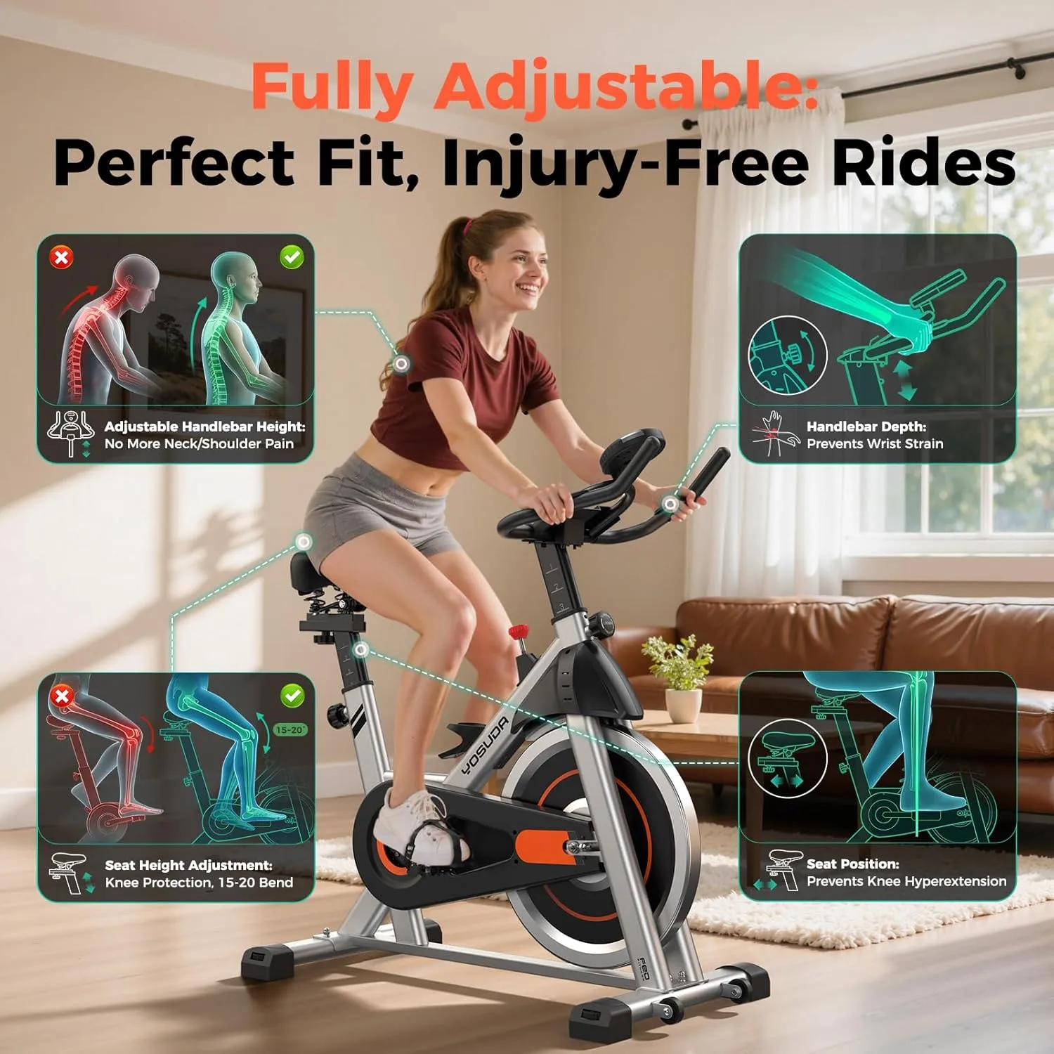 YOSUDA Exercise Bike - Image 3